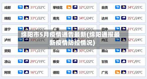 绵阳市5月疫情通告最新(绵阳通报最新疫情防控情况)-第1张图片