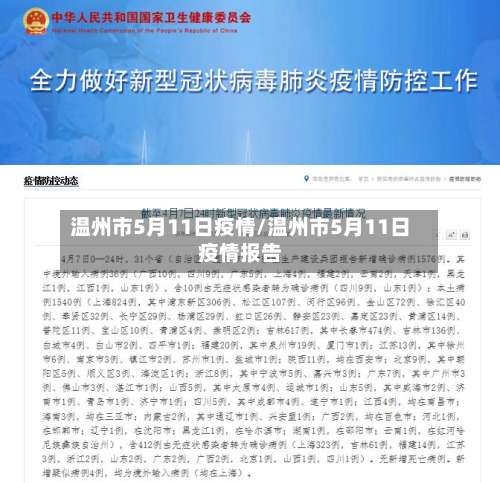 温州市5月11日疫情/温州市5月11日疫情报告-第3张图片