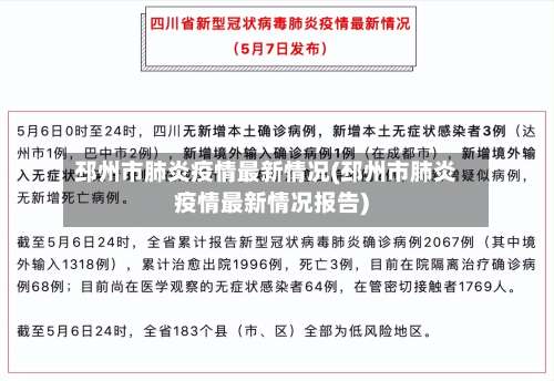 邳州市肺炎疫情最新情况(邳州市肺炎疫情最新情况报告)-第1张图片