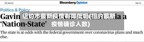 纽约市最新疫情有降低吗(纽约最新疫情确诊人数)-第2张图片