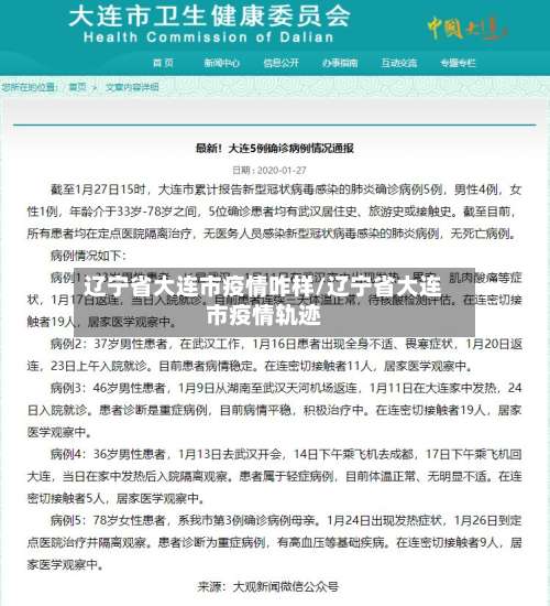 辽宁省大连市疫情咋样/辽宁省大连市疫情轨迹-第1张图片