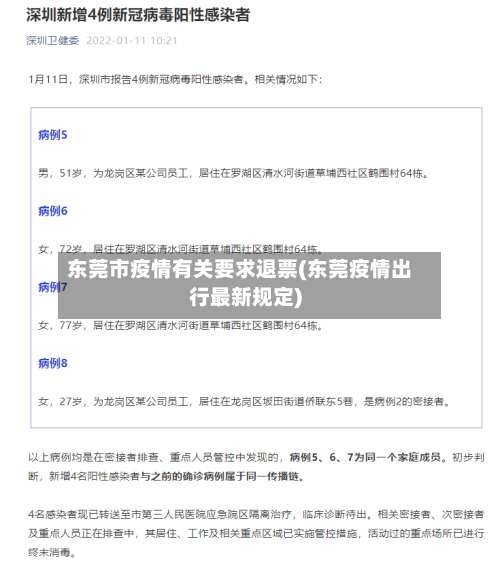 东莞市疫情有关要求退票(东莞疫情出行最新规定)-第2张图片