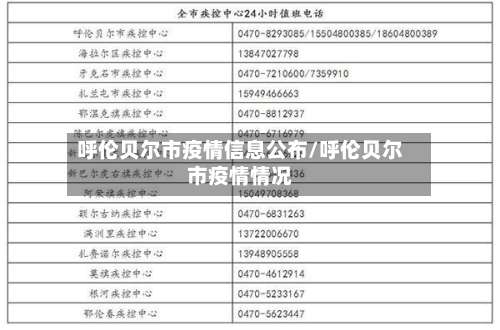 呼伦贝尔市疫情信息公布/呼伦贝尔市疫情情况-第1张图片