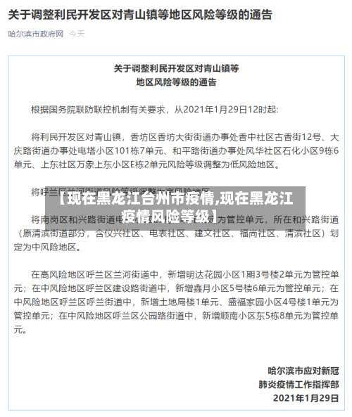 【现在黑龙江台州市疫情,现在黑龙江疫情风险等级】-第3张图片