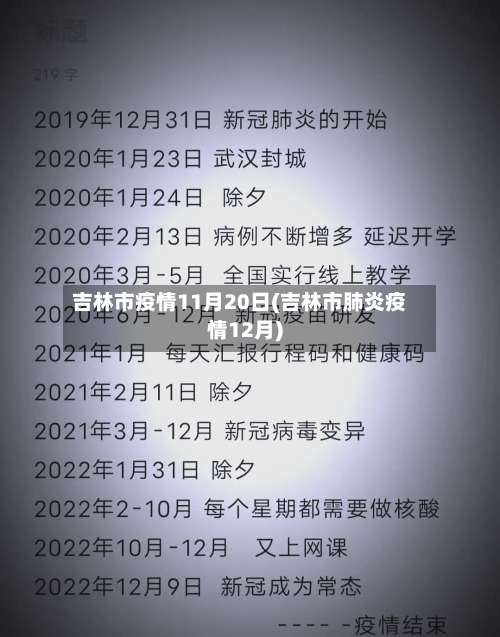 吉林市疫情11月20日(吉林市肺炎疫情12月)-第1张图片