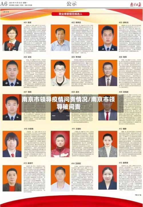南京市领导疫情问责情况/南京市领导被问责-第1张图片